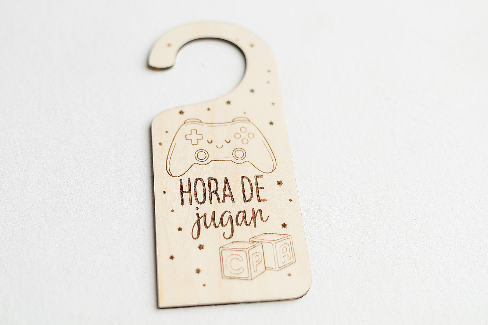 olgador de puerta infantil modelo Hora de Jugar para habitación de juegos.
