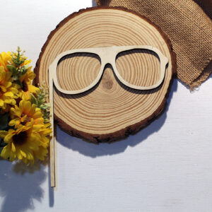 Gafas de Madera para Photocall «Estilo Hipster»